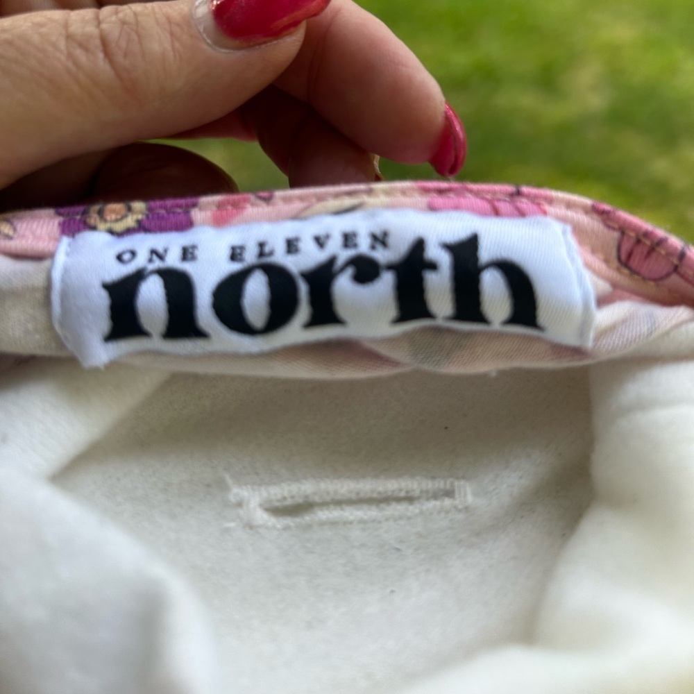 NWOT-One Eleven North-Floral Pink Button-Down Dress - Picture 4 of 7
